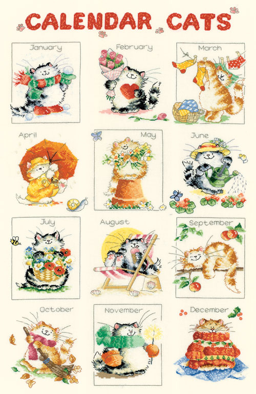 Вышивка крестом. Коты от знаменитой художницы Марг_0.jpg